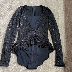 black jazz dance costume